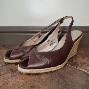 Etienne Aigner Cassa Slingback Espadrille Wedge Sandal